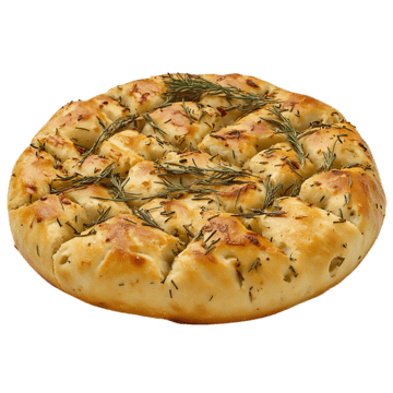 Gourmet Italian focaccia with rosemary